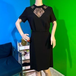 Cory Lynn Calter | Anthropologie |Lace Detail Dress | Goth, Classic | LBD